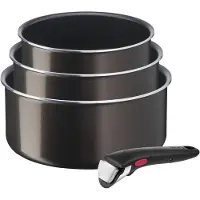 Tefal Ingenio L15091, Frittierset, Braun, Aluminium, Titan, Schwarz, Thermo-Punkt