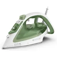 Calor Easygliss Eco, Dampfbügeleisen, Durilium Airglide Bügelsohle, 2 m, 260 g/min, Grün, Weiß, 50 g/min