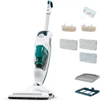 Rowenta RY6597, Dampfmopp, 0,6 l, Weiß, Blau, 7 m, 0,6 l, 1200 W