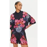 Ted Baker Hemd 275624 Dunkelblau Loose Fit