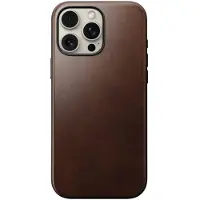 Nomad Apple iPhone 16 Pro Max Hülle - Echtes Leder - - Backcover/Hard Case - Dunkelbraun