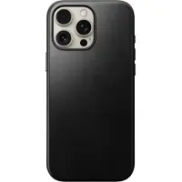 Nomad Apple iPhone 16 Pro Max Hülle - Echtes Leder - - Backcover/Hard Case - Schwarz
