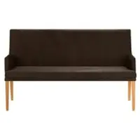 Niehoff Colorado Komfortbank Kernbuche, Microfaser Nirvana dunkelbraun Indoor Möbel: Breite ca. 200cm