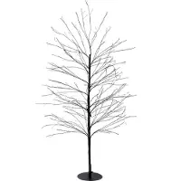 Anna's Collection Baum 1000led Blitz klassisch warm ip44 trafo Höhe 150 cm schwarz (zwart)