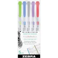 Zebra Mildliner 5er-Pack Cool &amp; raffiniert