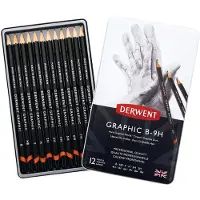 Derwent Graphic Bleistift 12er-Set B-9H