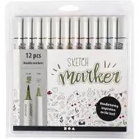 Creativ Company Sketch Marker Stifte Dova Farben 12er-Pack