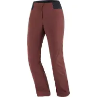 Salomon - Wasserdichte Stretch-Skihose - Reason Pant W Rum Raisin für Damen - Größe L - Bordeaux