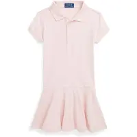 Ralph Lauren für Mädchen. 312698754082 Kurzärmeliges Polokleid (6.5años= 124/128cm), Lässig, Rosa, Baumwolle, Kurzarm, Kinderbekleidung