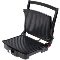 Camry Grill CR 3061, 2500W, 180°-Tischgrillfunktion, 28x23 cm Antihaft-Grillplatten, Temperaturregelung