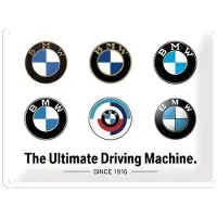 BMW Blechschild "Logos" BXH:40X30CM