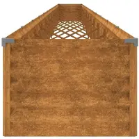 vidaXL Hochbeet 1152x50x36 cm Cortenstahl
