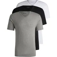 BOSS Dreierpack T-Shirts mit V-Ausschnitt aus Baumwolle Grösse L