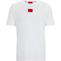 HUGO für Herren. 50447978 Diragolino T-shirt weiß (L), Lässig, Baumwolle, Kurzarm, Nachhaltig