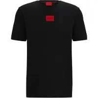HUGO für Herren. 50447978 Diragolino T-shirt schwarz (XL), Lässig, Baumwolle, Kurzarm, Nachhaltig