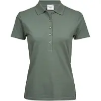 Tee Jays 145 | Damen Luxury Stretch Poloshirt - Farbe: Leaf Green - Größe: 3XL