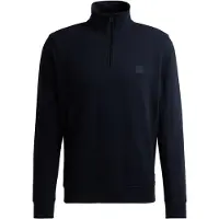 Hugo Boss Sweatshirt aus Baumwoll-Terry mit Troyerkragen Grösse S