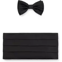 BOSS Geschenk-Set mit Fliege und Kummerbund aus Seide Grösse ONESI