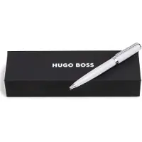 BOSS Kugelschreiber aus weiß lackiertem Messing mit Logo-Ring Grösse ONESI