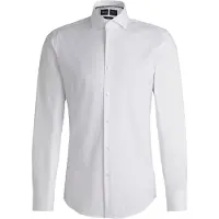 BOSS Slim-Fit Popeline-Hemd aus bügelleichtem Baumwoll-Mix Grösse 38L