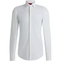 HUGO Slim-Fit Hemd aus funktionalem Stretch-Jersey Grösse 39