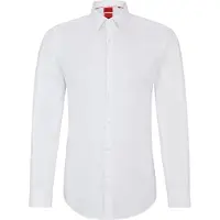 HUGO Slim-Fit Hemd aus elastischem Baumwoll-Mix Grösse 42