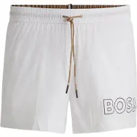 BOSS für Herren. 50469280 Badeshorts Weiß (XL), Strandbekleidung, Polyamid
