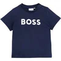 BOSS T-Shirt - Navy m. Weiß - - 12 mt - T-Shirts
