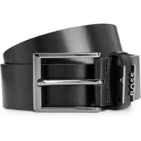 BOSS Gürtel aus italienischem Leder mit gebürsteten Metalldetails Grösse 85