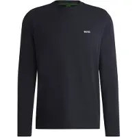 Boss green T-Shirt aus Stretch-Baumwolle mit Kontrast-Logo Grösse L
