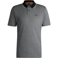 BOSS für Herren. 50507814 Peoxford New schwarzes Poloshirt (L), Lässig, Baumwolle, Kurzarm