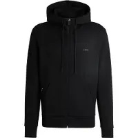 BOSS Kapuzenjacke aus Stretch-Baumwolle mit Reißverschluss und Logo-Print Grösse XL