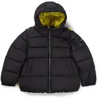 BOSS Kids-Kapuzenjacke mit Sherpa-Material mit Camouflage-Muster auf der Rückseite Grösse 162