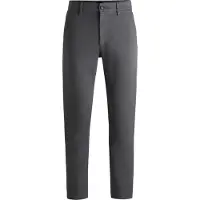 BOSS für Herren. 50510917 Graue konisch zulaufende Chino-Hose (31/32), Lässig, Baumwolle