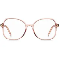 BOSS Brillenfassung aus rosafarbenem Acetat mit goldfarbenen Metalldetails Grösse ONESI