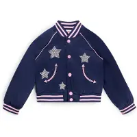 HUGO Kids-Bomberjacke mit Sternen und Logo Grösse 162