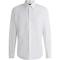 BOSS Regular-Fit Hemd aus Baumwoll-Popeline mit gesticktem Logo Grösse XS