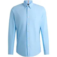 HUGO BOSS für Herren. 50518304 Hemd Relegant Hellblau (XXL), Lässig, Baumwolle, Klassisch, Langarm