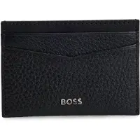BOSS für Herren. 50529515 Kartenetui aus Leder New Crosstown schwarz (OSFA), Lässig