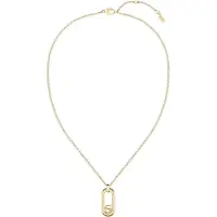 BOSS Goldfarbene Halskette mit Double-B-Monogramm-Anhänger Grösse ONESI