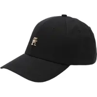 Tommy Hilfiger für Damen. AW0AW16843 Elevated Chic Mütze schwarz (OSFA), Lässig, Baumwolle