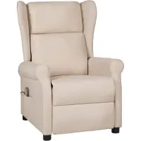 vidaXL Massagesessel Creme Stoff