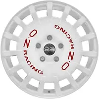 OZ RACING ALUFELGE RALLY RACING 8x17 5x112 ET 45 RACE WHITE RED LETTERING