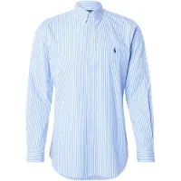 Ralph Lauren für Herren. 710929346001 Popelin- und Stretch-Hemd Custom Fit blau (M), Lässig, Baumwolle, Langarm