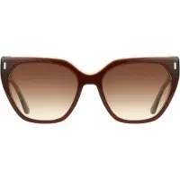 Calvin Klein CK24535S Unisex-Sonnenbrille Vollrand Butterfly Acetat-Gestell, braun