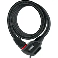 ABUS Kabelschloss PHANTOM 8950/180 KF - Fahrradschloss-Set mit Halterung KF für den Sattelklemmbolzen des Fahrrads - 12/15 mm - Sicherheitslevel 5 - Schwarz