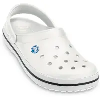 Crocs Medizinische Clog Schuhe von Crocband Weiß-Schuhgröße 37 - 38