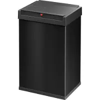 Hailo Abfallsammler Big-Box Swing L, 35 l, rechteckig, Schwingdeckel, Stahlblech, schwarz