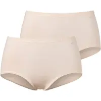Mey Taillenslip , Damen, Gr. 38/40, 2 Stk., beige (elfenbein), 97% Baumwolle, 3% Elasthan, Unterhosen Taillenslip