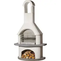Buschbeck Gartengrillkamin Valenzia weiß-anthrazit 90075.000